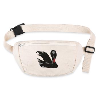 cygne noir - Sac banane recyclé Stanley/Stella - blanc naturel - Devant