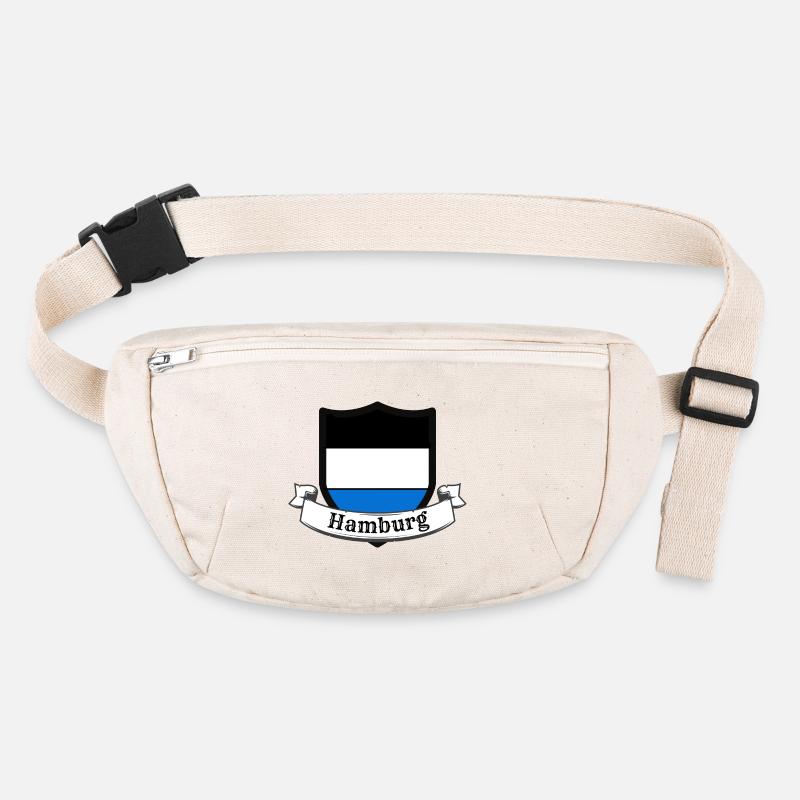 Wappen Hamburg Schwarz Stanley/Stella recycelte Gürteltasche