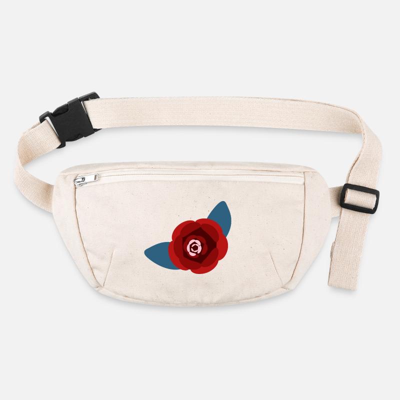 red camellia flower Stanley/Stella recycled Hip Bag 