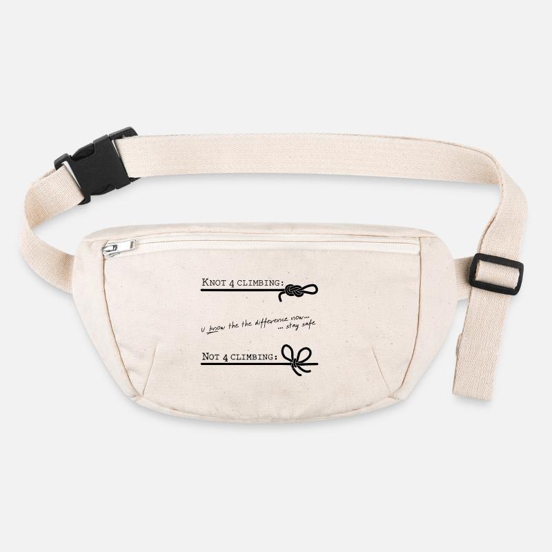 K-not 4 climbing - pureblack - DIGITAL Stanley/Stella recycled Hip Bag 