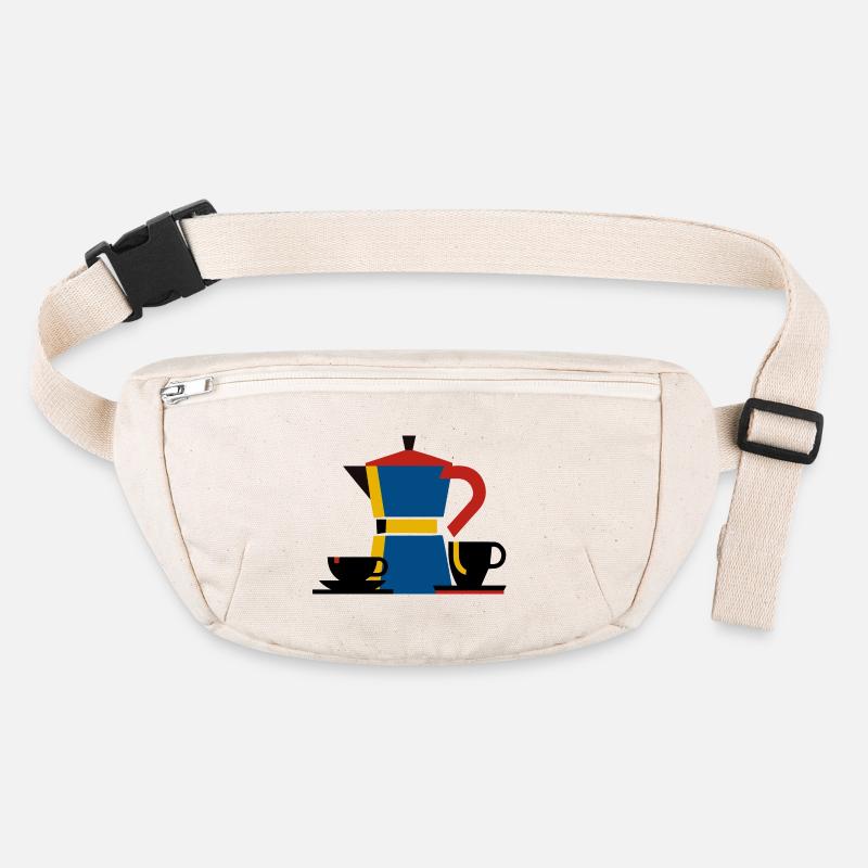 Bauhaus Minimalism Design Bialetti Coffee Stanley/Stella recycled Hip Bag 