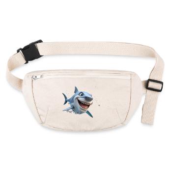 Requin diététique - Sac banane recyclé Stanley/Stella - blanc naturel - Devant