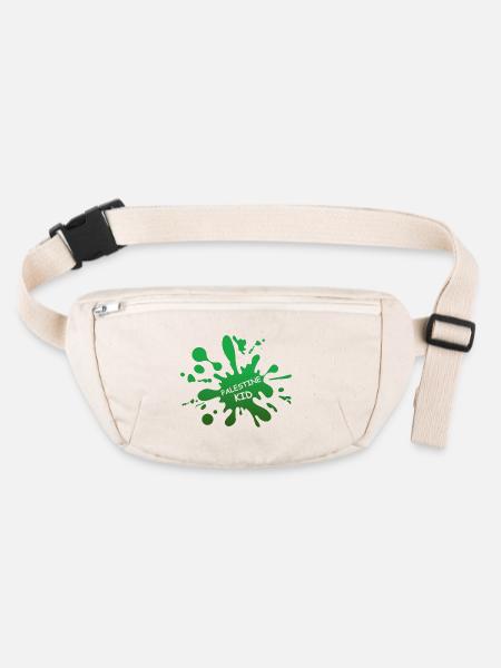 Palestine Kid Splash - Sac banane recyclé Stanley/Stella - blanc naturel - Devant