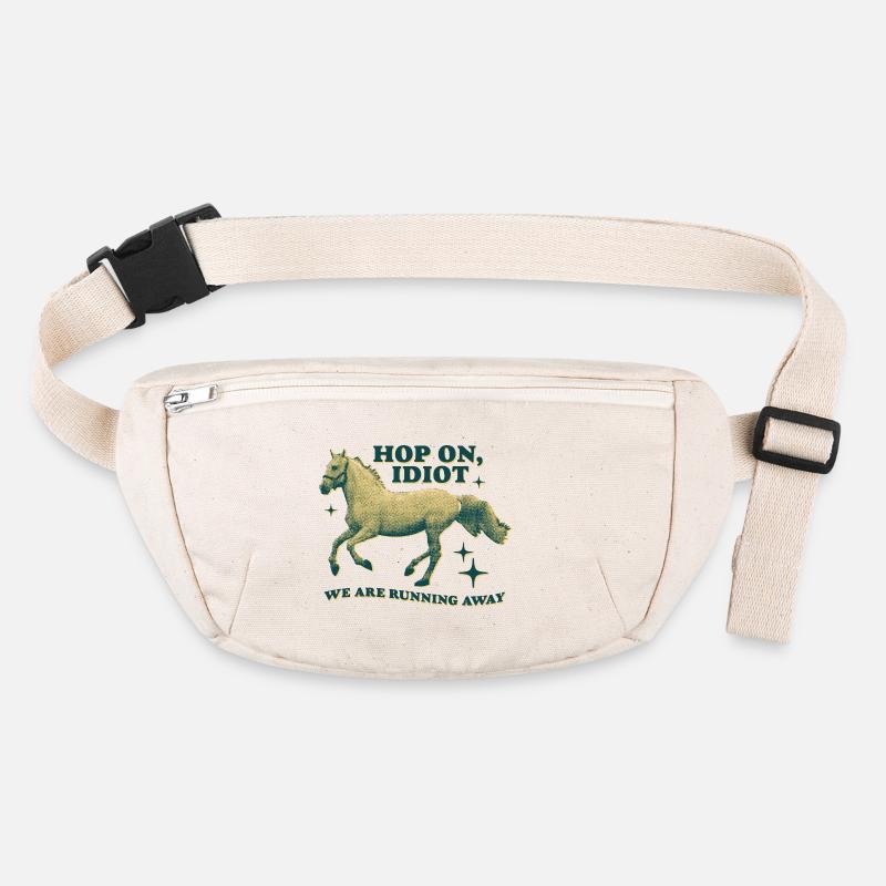 Hop On, Idiot - Conception de cheval amusante Sac banane recyclé Stanley/Stella