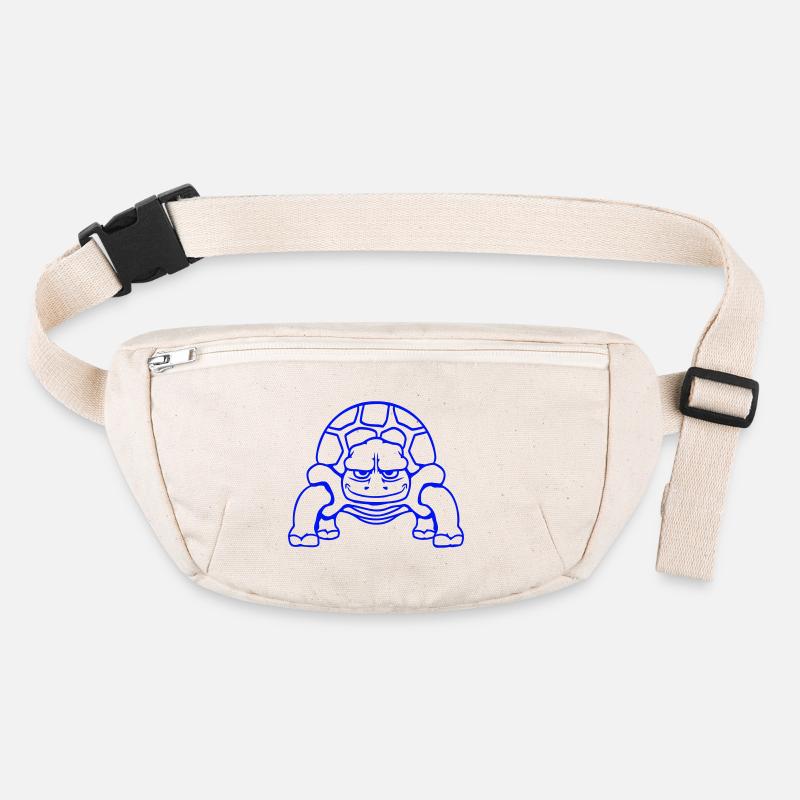 Turtle Smiles Funny Happy Comic Cartoon Stanley/Stella recycled Hip Bag 