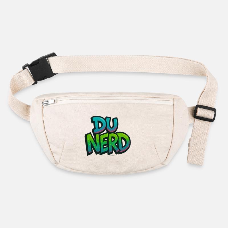 Nerd design with gradient Stanley/Stella recycled Hip Bag 