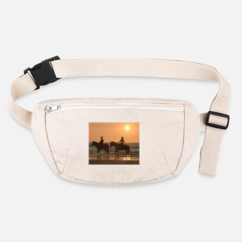 Cavalier au coucher du soleil sur la plage Sac banane recyclé Stanley/Stella