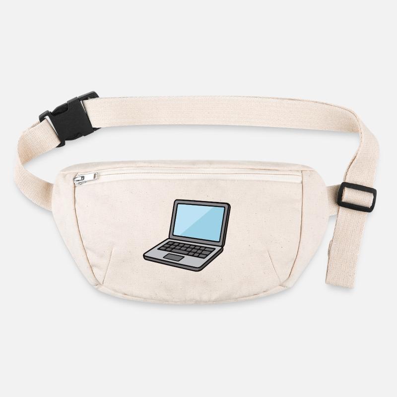 Laptop-Illustration Blau Stanley/Stella recycelte Gürteltasche