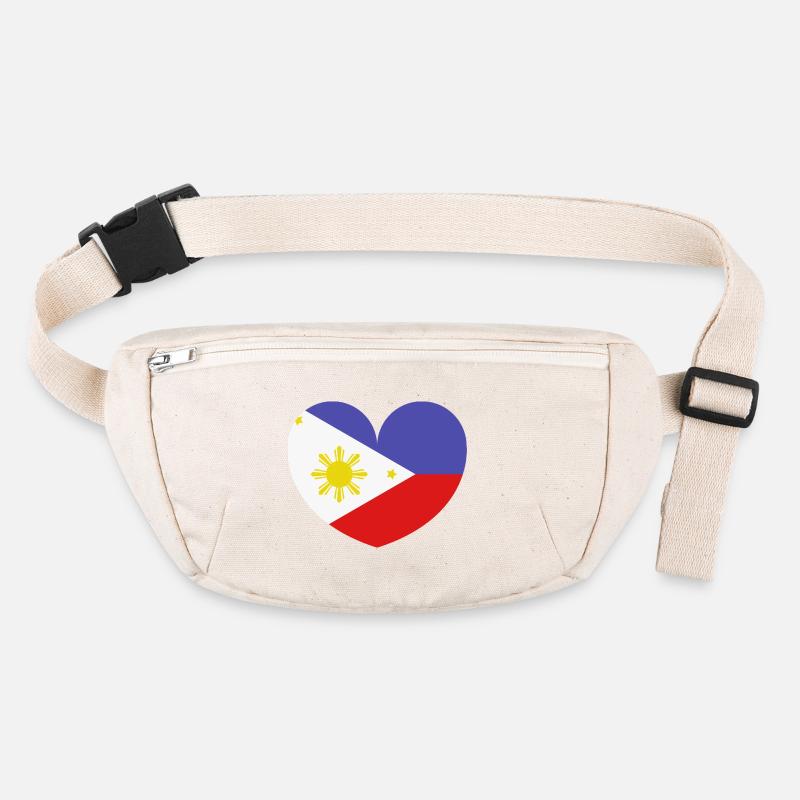 Drapeau du cœur des Philippines Sac banane recyclé Stanley/Stella