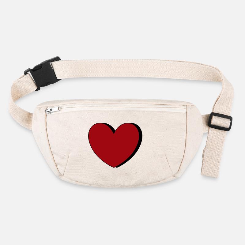 Valentinstag herz rot Geschenk Valentinstag Stanley/Stella recycelte Gürteltasche