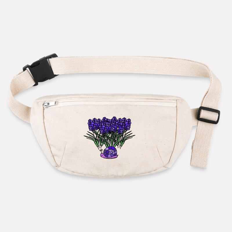 Lavendel Schnecke Retro Kinder Blumen  Stanley/Stella recycelte Gürteltasche