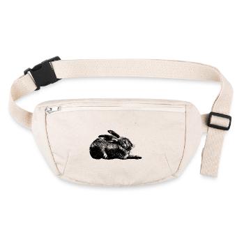 Hase / european hare / rabbit - Stanley/Stella recycled Hip Bag  - natural - Front