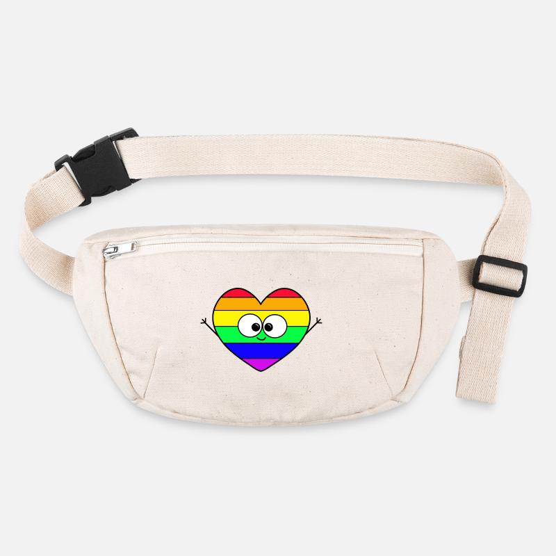 Rainbow Heart Stanley/Stella recycled Hip Bag 