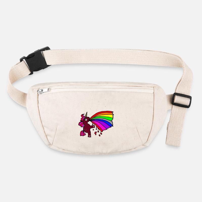 einhorn kotzt regenbogen Stanley/Stella recycelte Gürteltasche