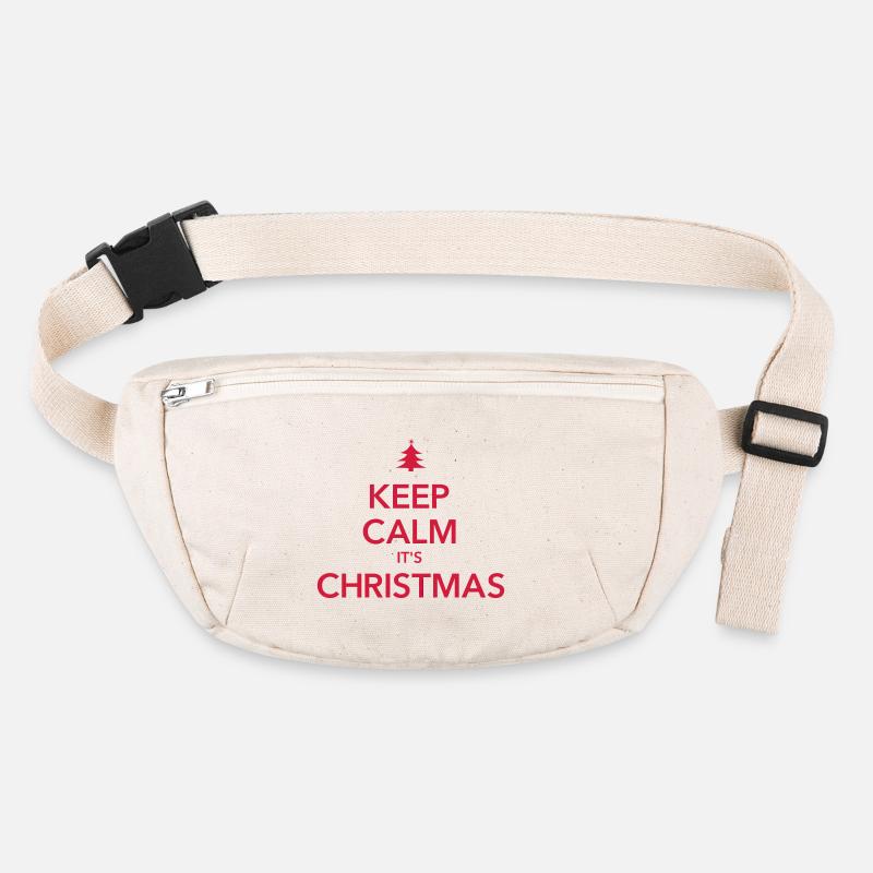 KEEP CALM IT'S CHRISTMAS Weihnachten Stanley/Stella recycled Hip Bag 