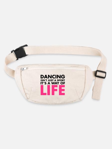 Dancing - Stanley/Stella recycled Hip Bag  - natural - Front
