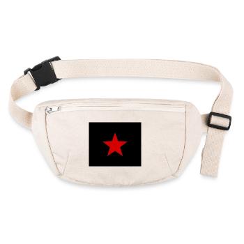 Red Star - Stanley/Stella recycled Hip Bag  - natural - Front