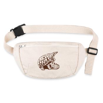 Cool Pangolin Sketch Graphic Wildlife Creature - Stanley/Stella recycled Hip Bag  - natural - Front