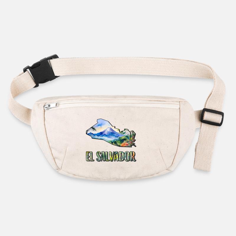 Watercolor Map El Salvador Stanley/Stella recycled Hip Bag 