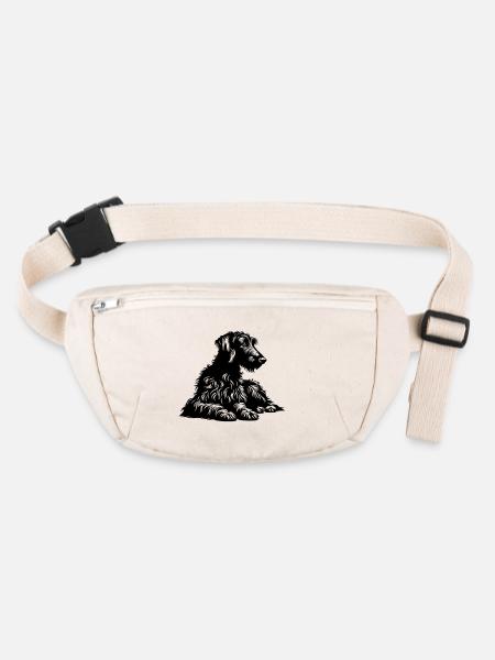 Scottish Deerhound - Stanley/Stella recycled Hip Bag  - natural - Front