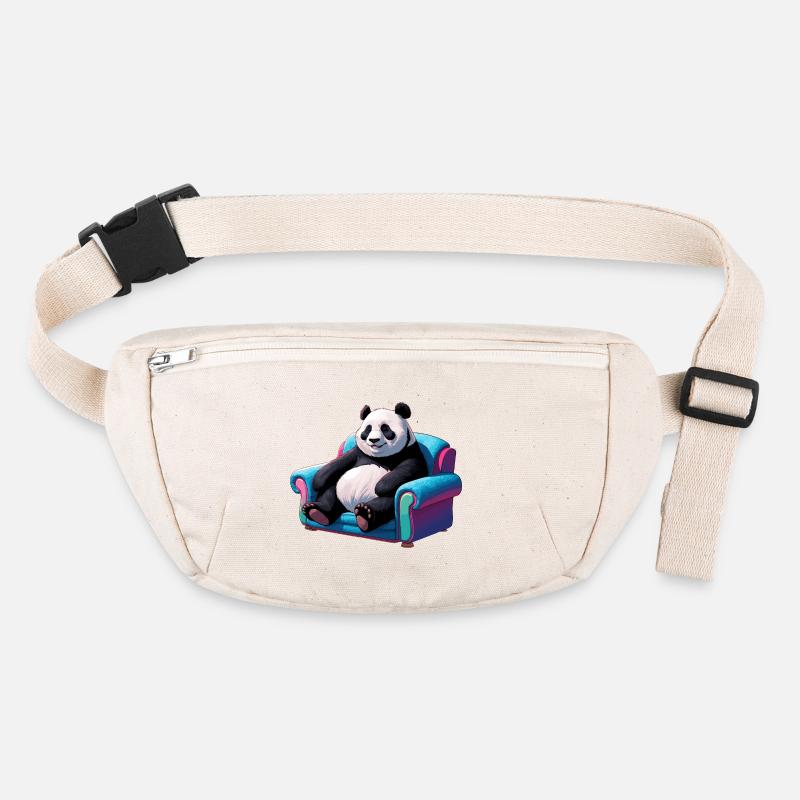 Panda cool sur le canapé Sac banane recyclé Stanley/Stella