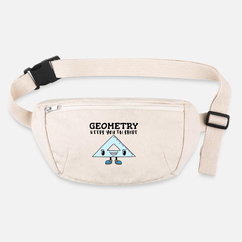 Smiling Triangle Ruler - Fun Geometry Character Stanley/Stella recycled Hip Bag 