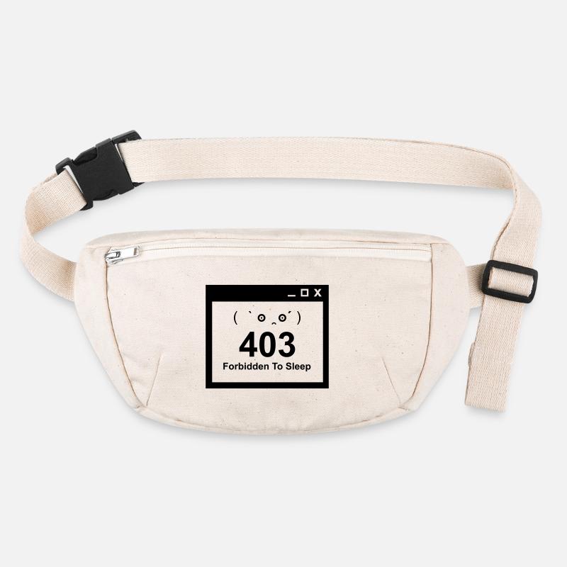 403 Forbidden to Sleep - Nerd Baby Design Stanley/Stella recycelte Gürteltasche