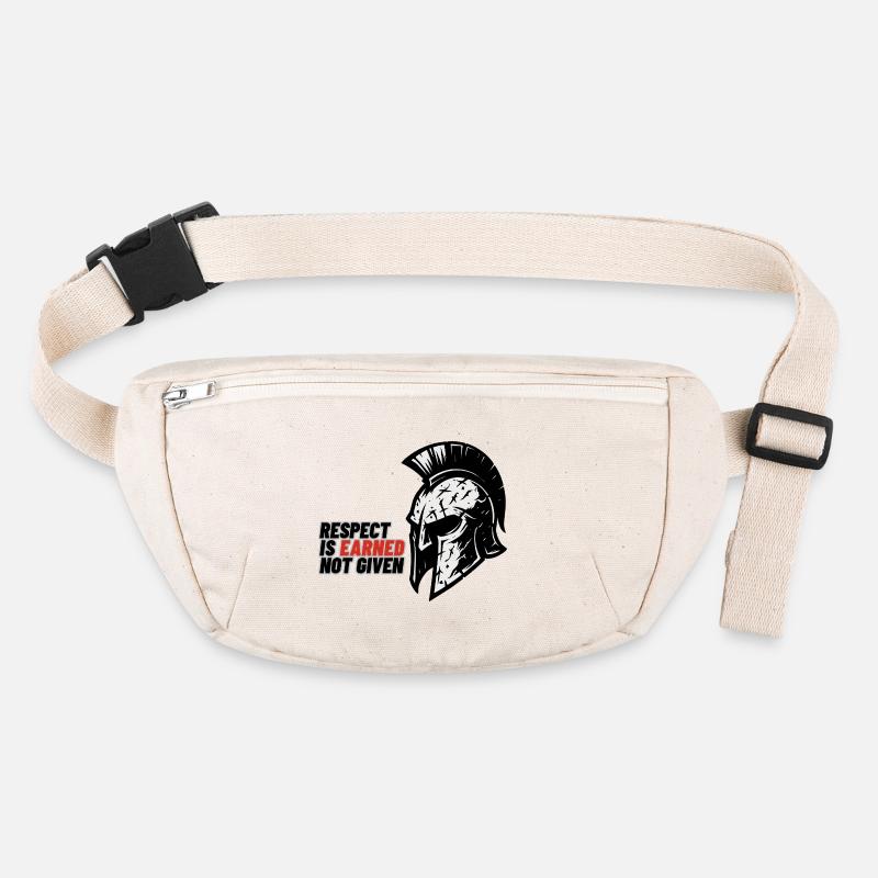 Respect Is earned not given – Spartanerhelm Stanley/Stella recycelte Gürteltasche