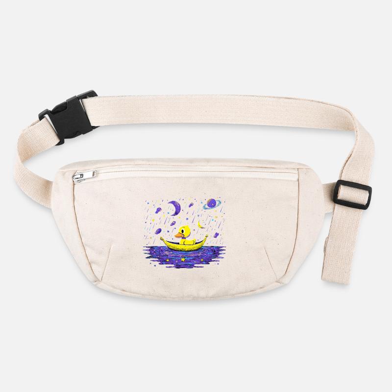 Canard cosmos sur la mer la nuit Sac banane recyclé Stanley/Stella