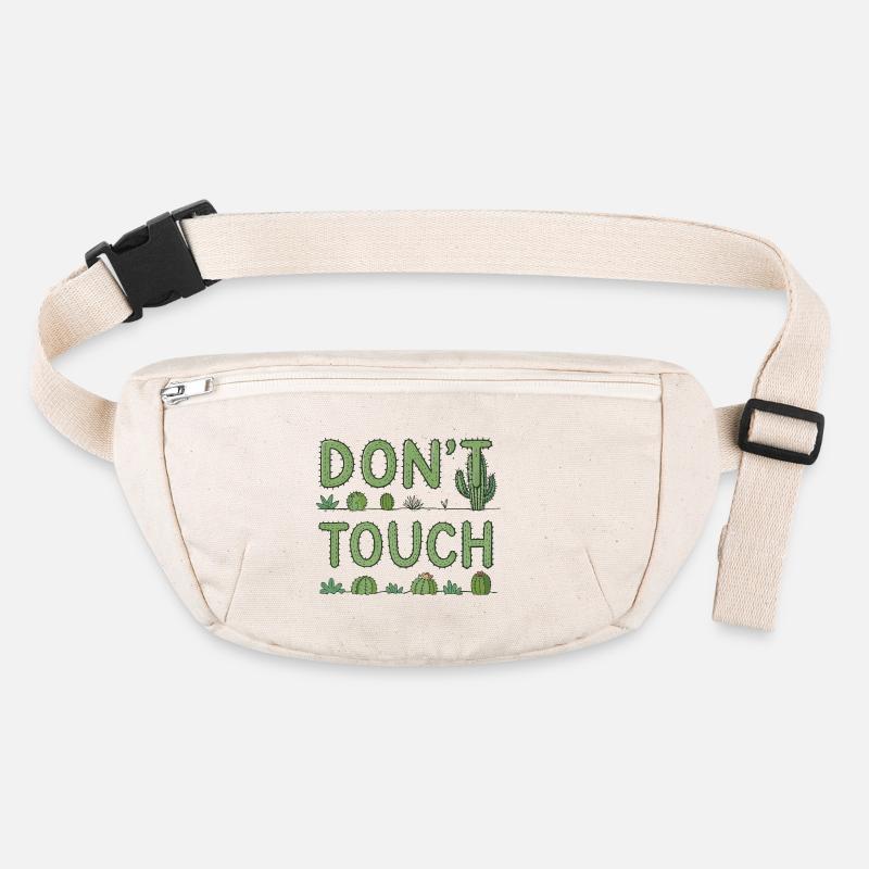 Do Not Touch — Green Cactus Stanley/Stella recycled Hip Bag 