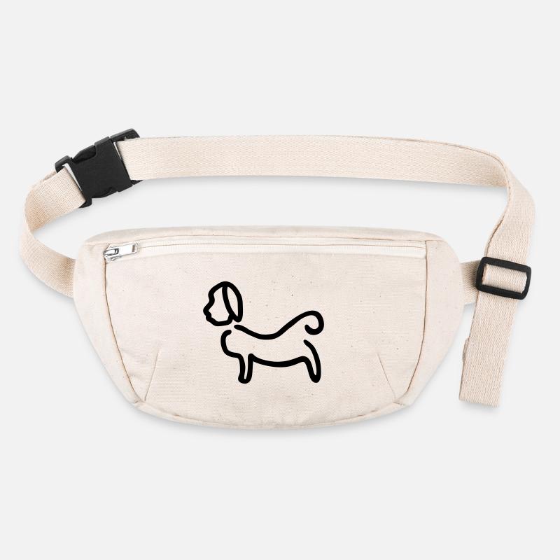 Hund_Silhouette Sac banane recyclé Stanley/Stella