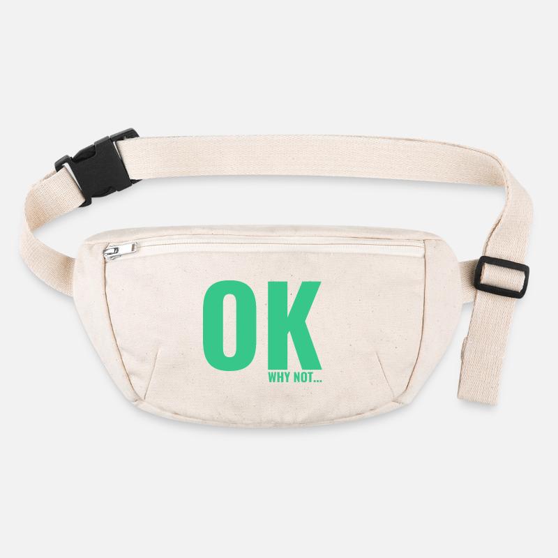 Okay, warum nicht ein Slogan-T-Shirt Stanley/Stella recycelte Gürteltasche