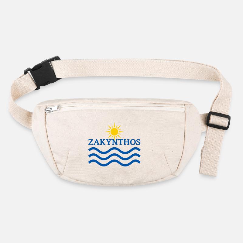 Zakynthos Sun Waves Motif Stanley/Stella recycled Hip Bag 