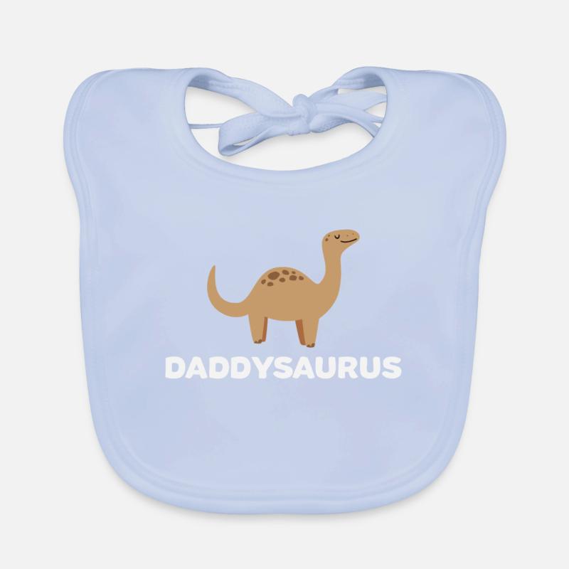 Daddysaurus Funny Dinosaur Daddy Gift Baby Bio-Lätzchen