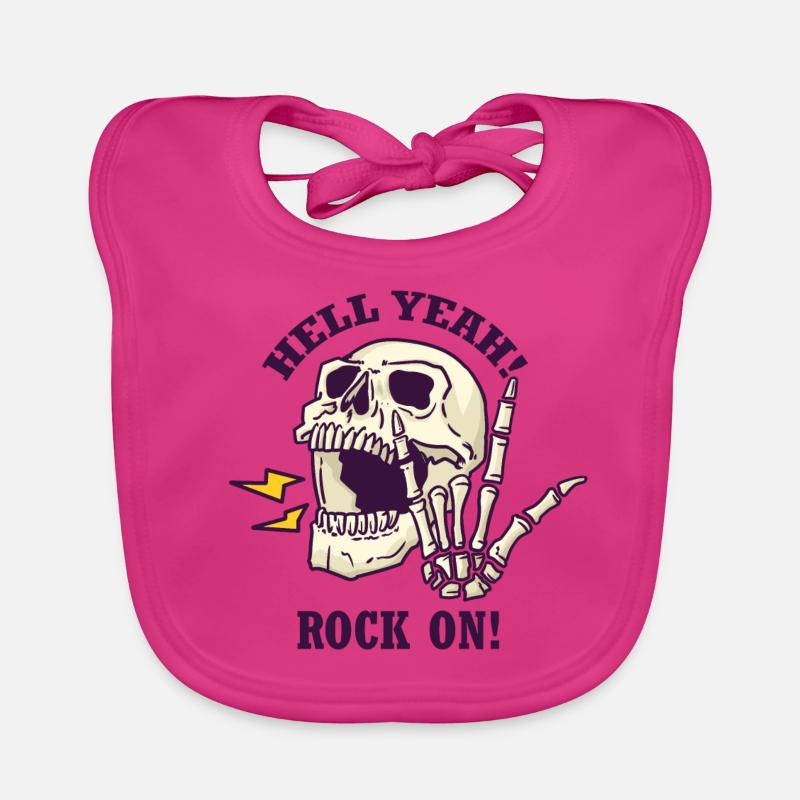 Hell yeah - rock sur Bavoir bio Bébé