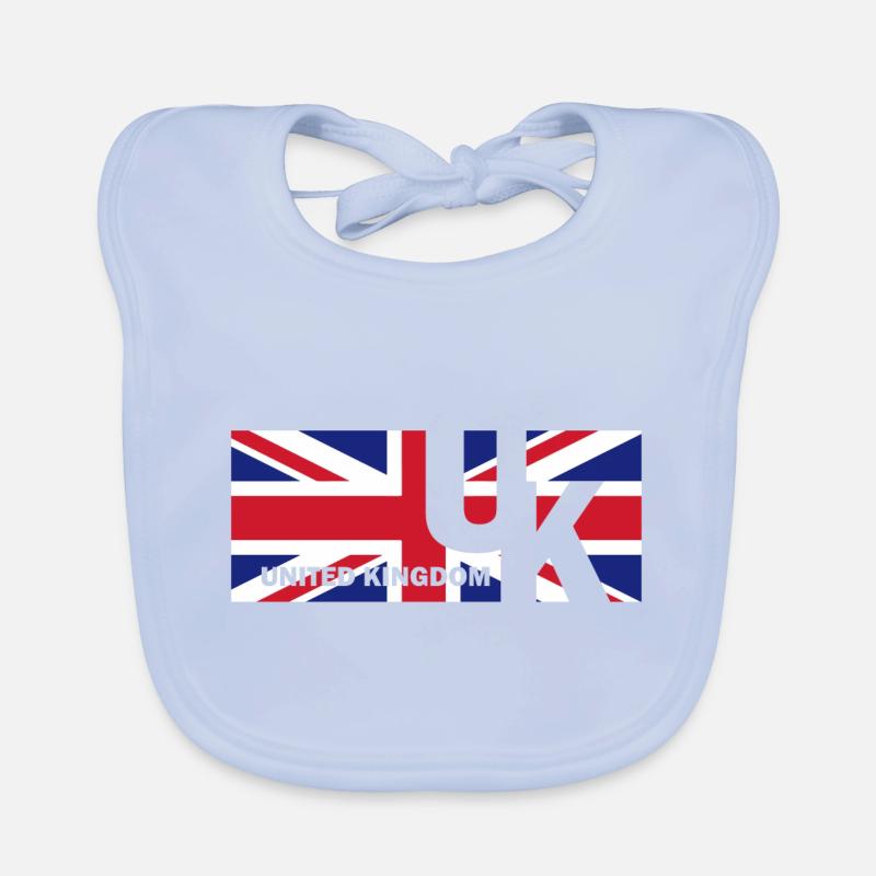 Drapeau anglais drapeau cadeau anglais Bavoir bio Bébé