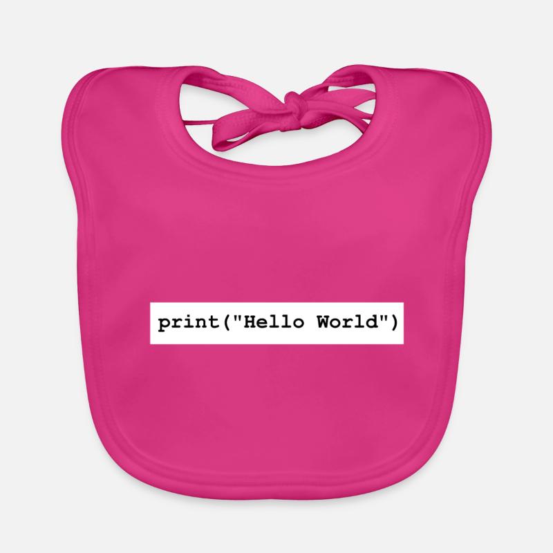 Cadeau du programme de développement Hello World Python Bavoir bio Bébé