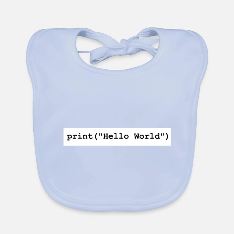 Cadeau du programme de développement Hello World Python Bavoir bio Bébé