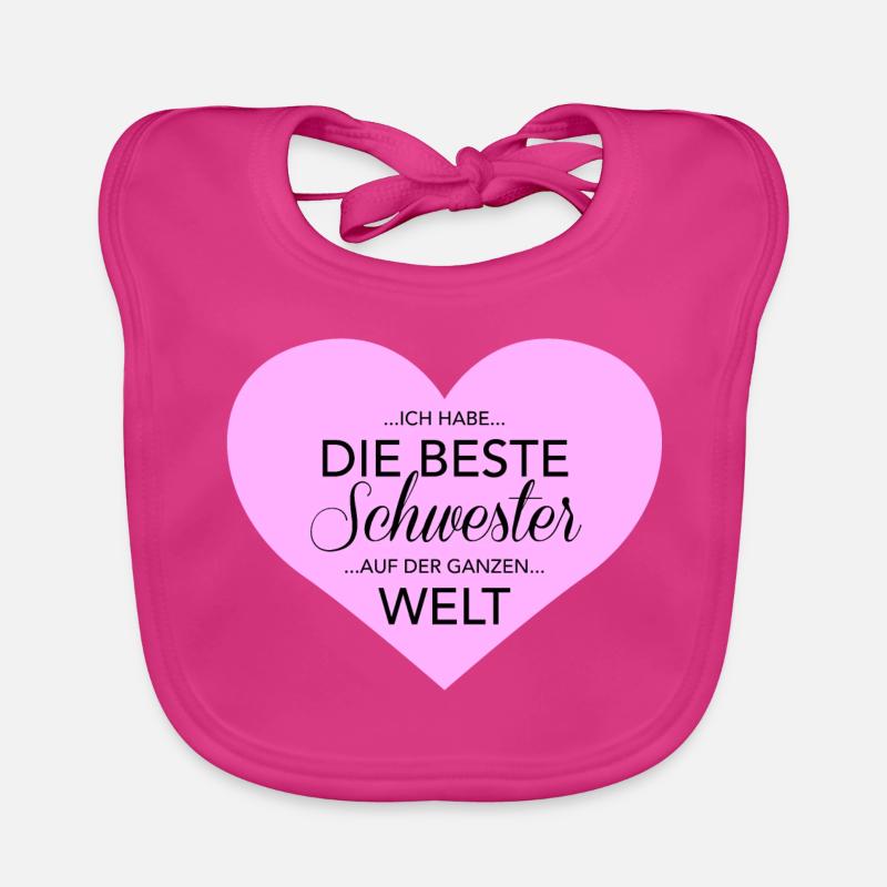 beste Schwester Baby Bio-Lätzchen