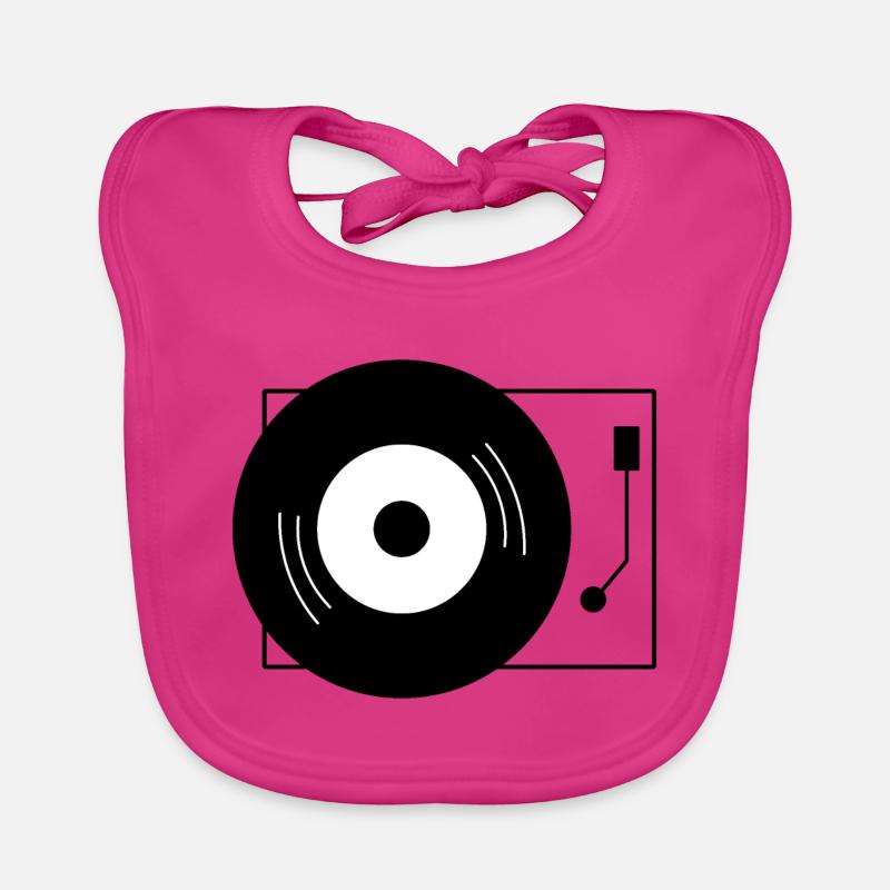 Retro turntable Organic Baby Bibs