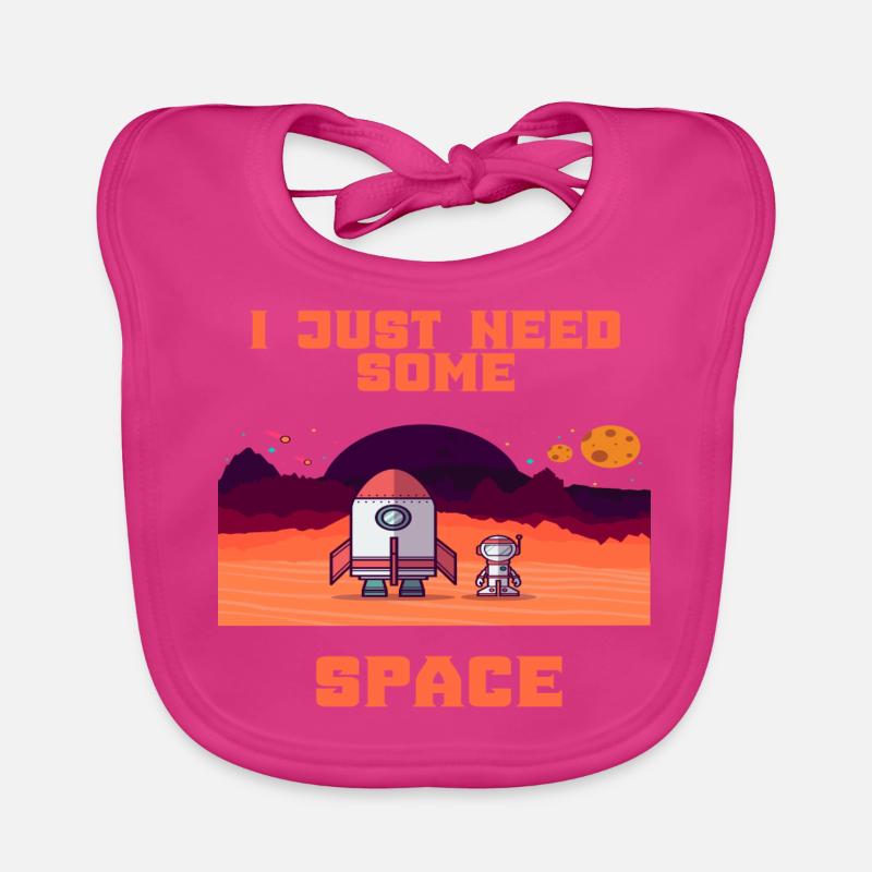 Astronaut Space Spaceflight Rocket Space Gift Organic Baby Bibs