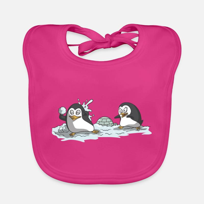 Idée cadeau boule de neige Bavoir bio Bébé