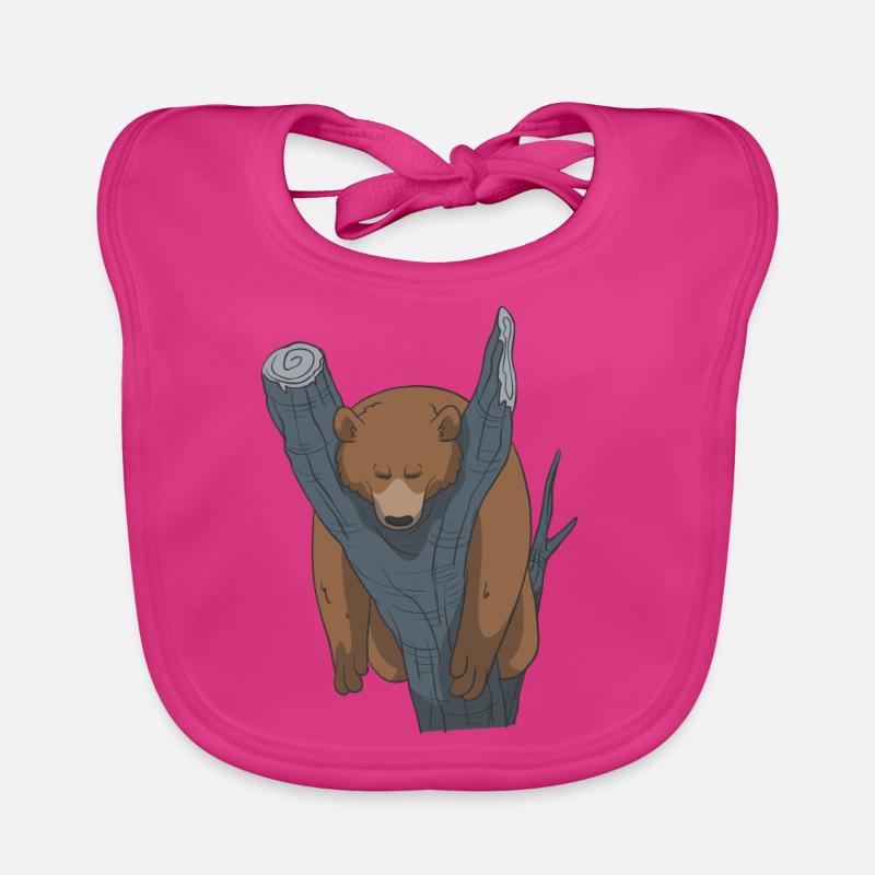 Sleeping Bear Gift Idea Organic Baby Bibs
