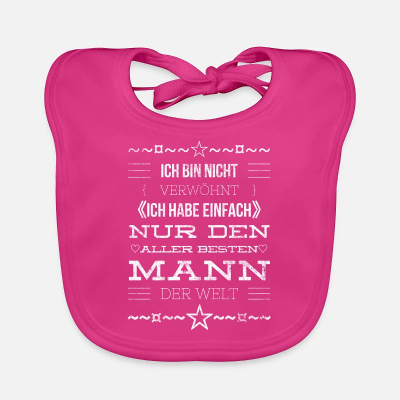 Bester Mann der Welt Ehemann Shirt T-Shirt Baby Bio-Lätzchen