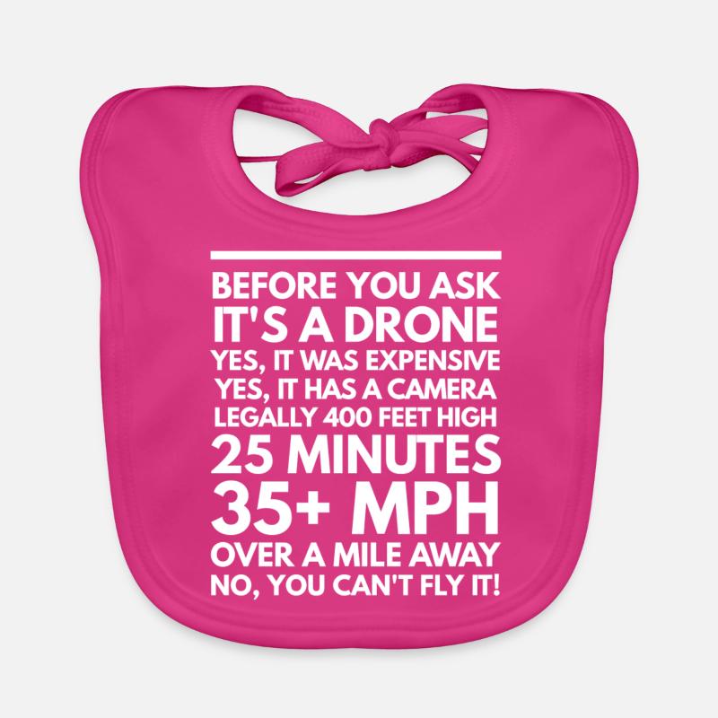 Drone Pilote Voler drones Drone Fpv Cadeau 1 Bavoir bio Bébé