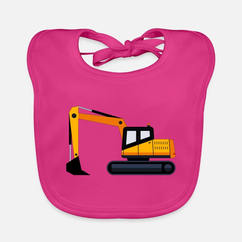 Bagger Geschenk Geschenkidee Baby Bio-Lätzchen