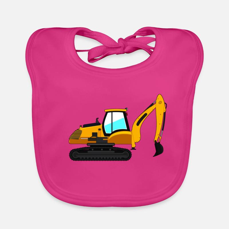 Bagger Geschenk Geschenkidee Baby Bio-Lätzchen