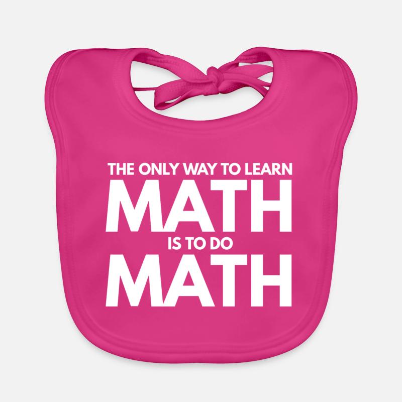 Math Math Teacher School Nerd Gift 1 Bavoir bio Bébé