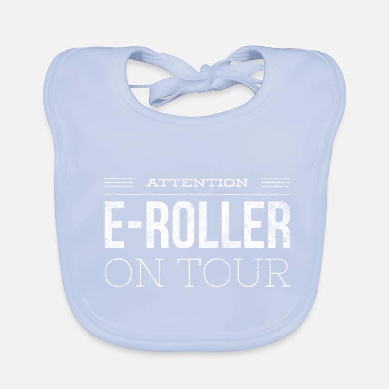 Escooter E-Roller Scoot Geschenk 1 Baby Bio-Lätzchen