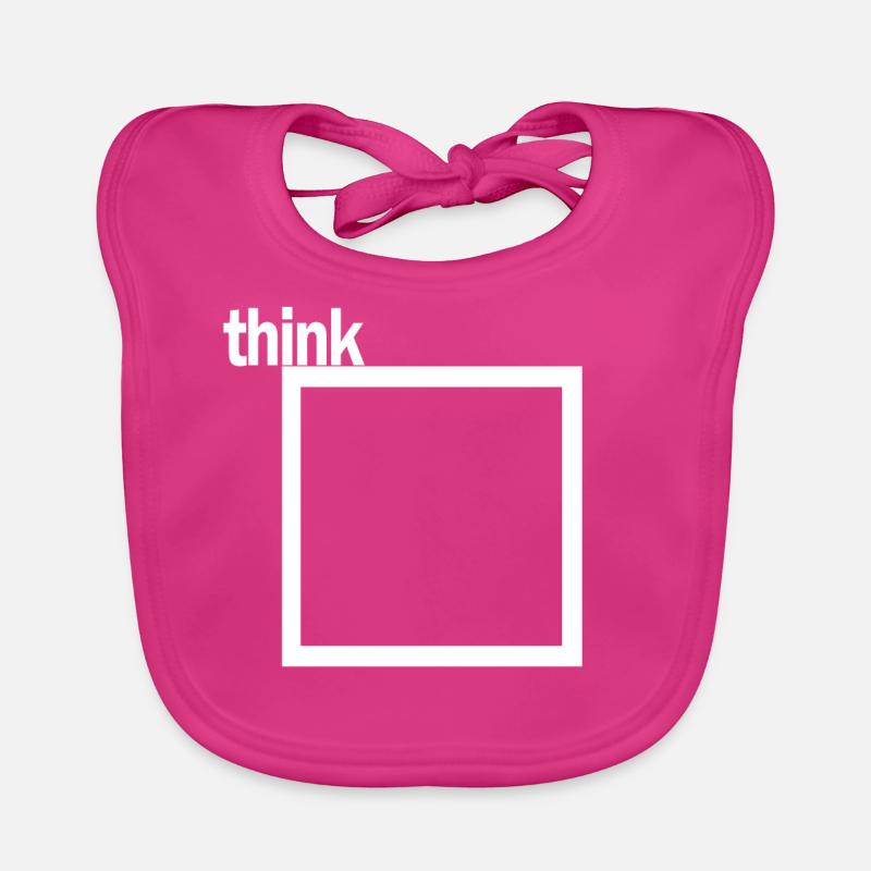 Think outside the Box Clever Querdenker weiß Baby Bio-Lätzchen